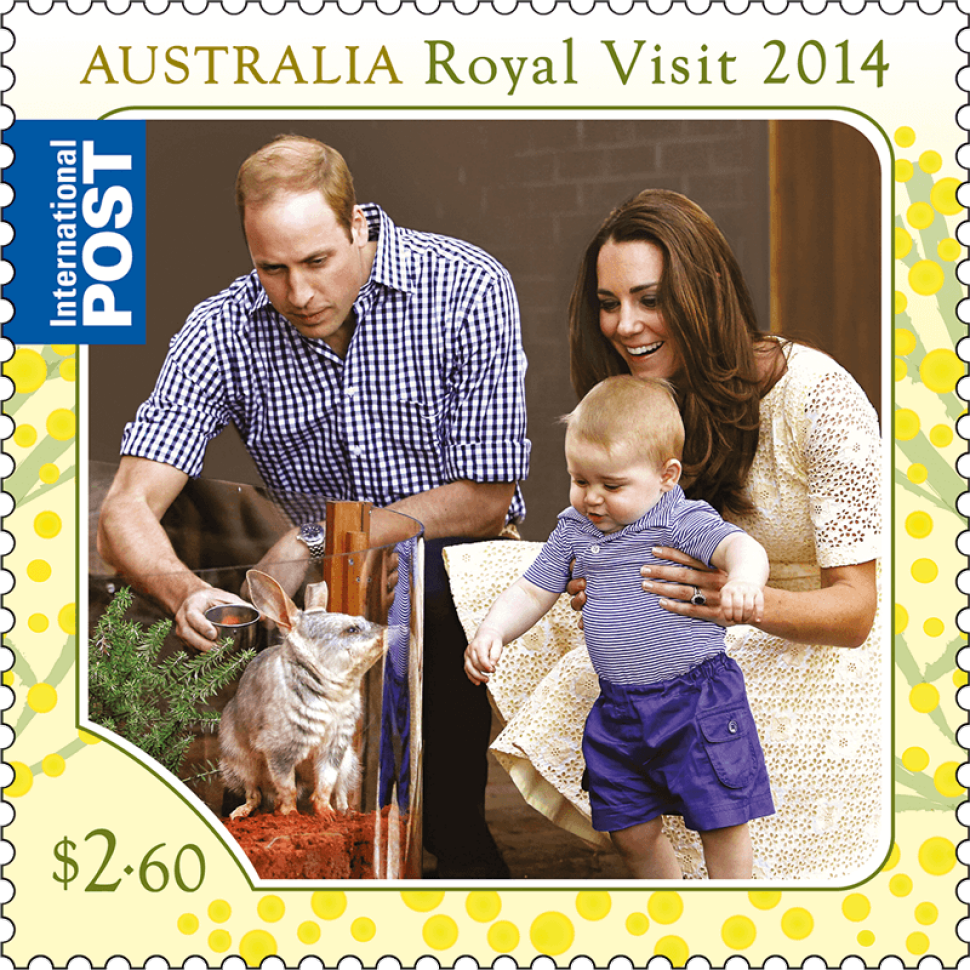 royal visit stamp australia