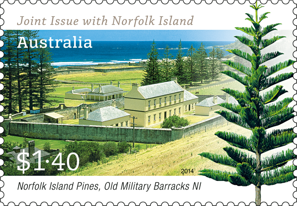 $1.40 Old military barracks, Norfolk Island