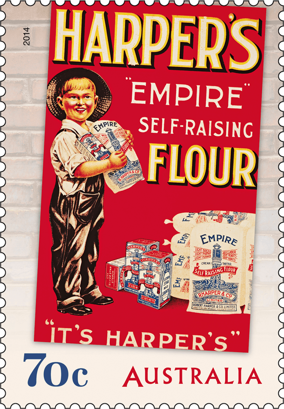 70c Harper’s Empire Self-Raising Flour stamp