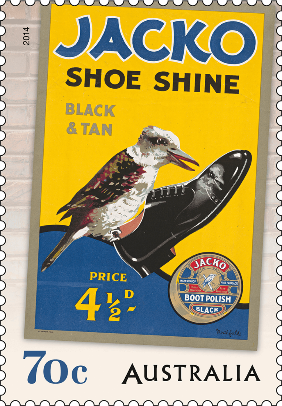 70c Jacko Shoe Shine stamp