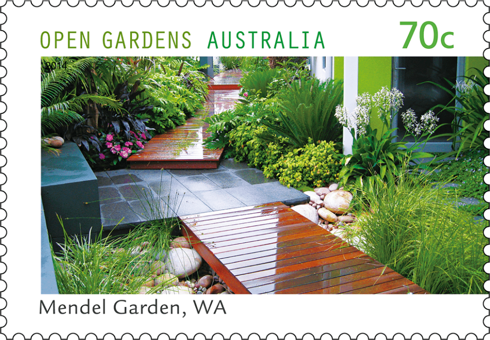 70c Mendel Garden, Western Australia stamp