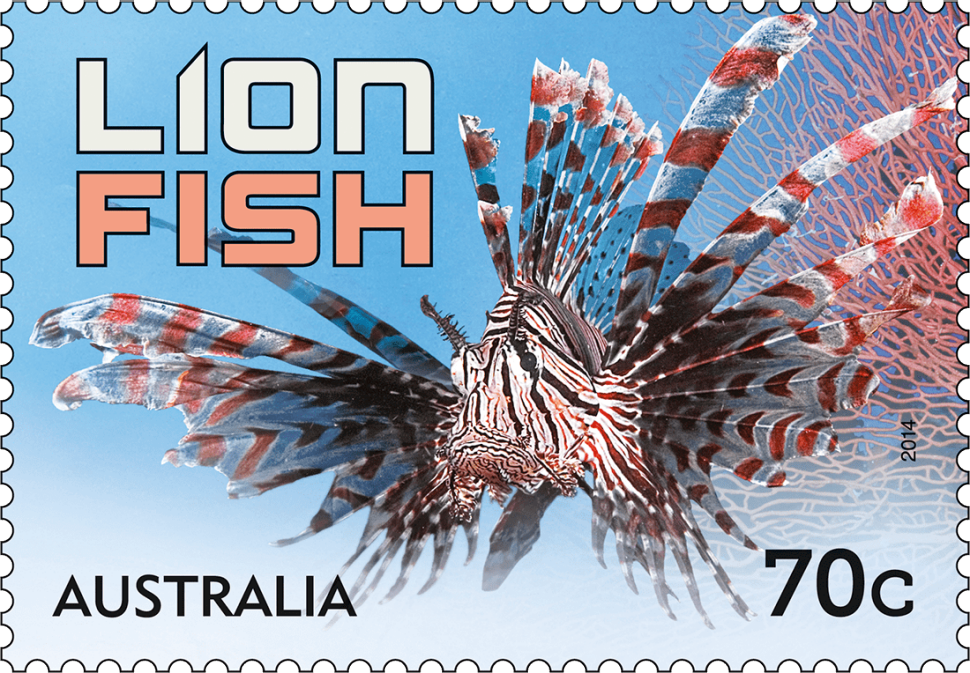 70c Lion Fish stamp