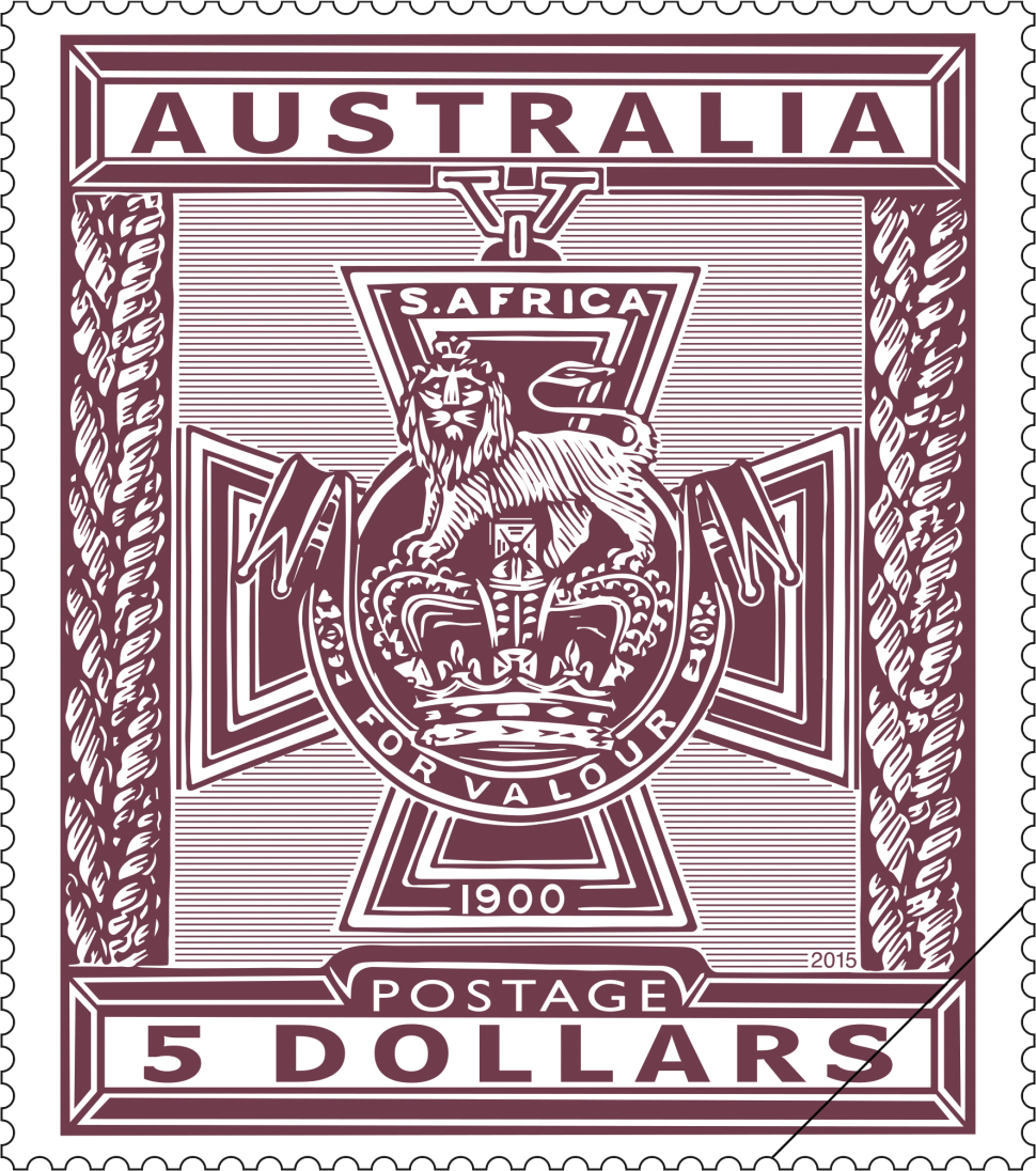 $5 Purple Victoria Cross 1900 stamp