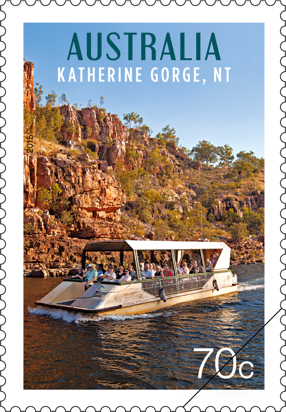 70c Boat cruise, Katherine Gorge, NT