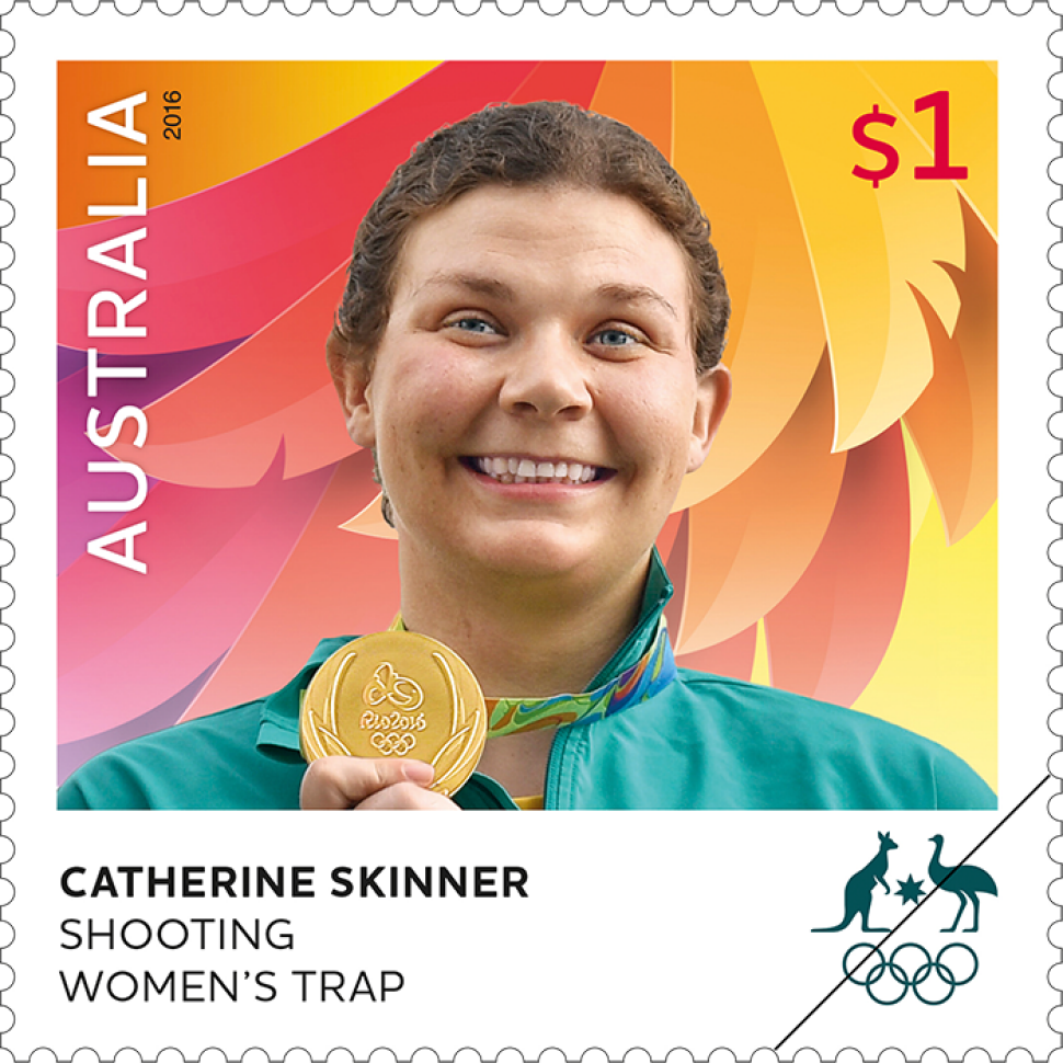 Rio 2016 Australian Gold Medallist stamps